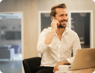 Man talking on phone